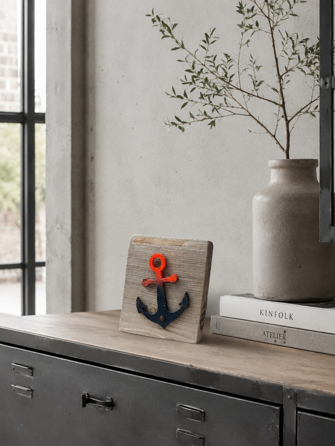 Driftwood-Stand-Schild • ⚓️ Anker