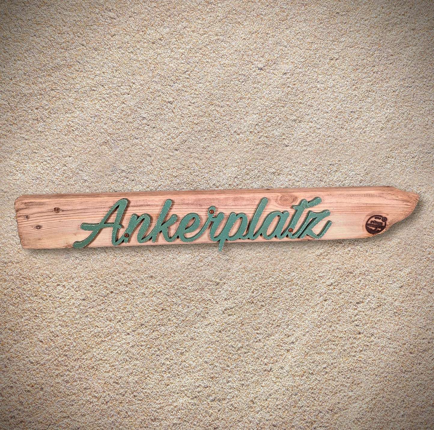 Driftwood-Schild Ankerplatz