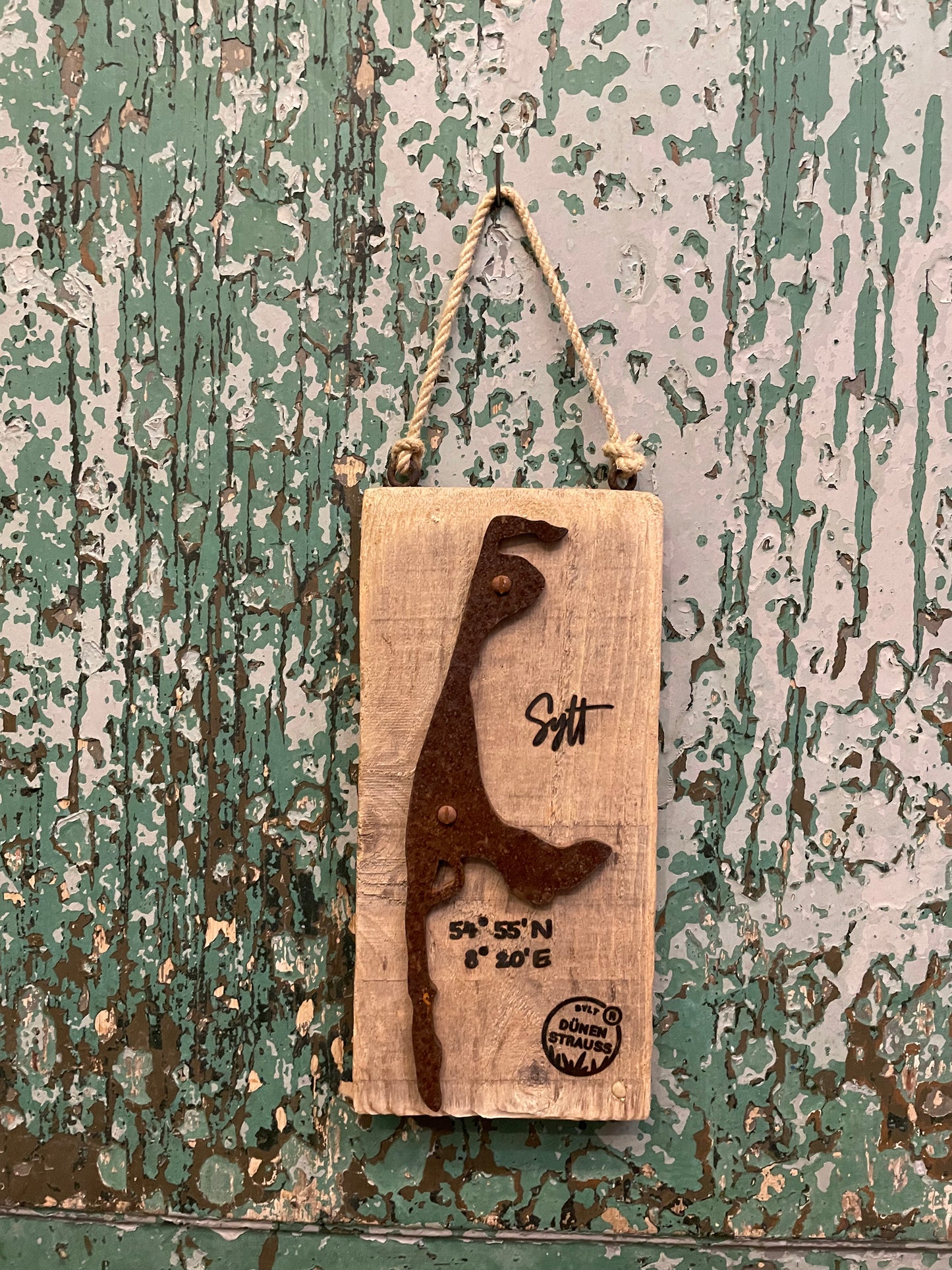 Driftwood-Schild Sylt · Koordinaten