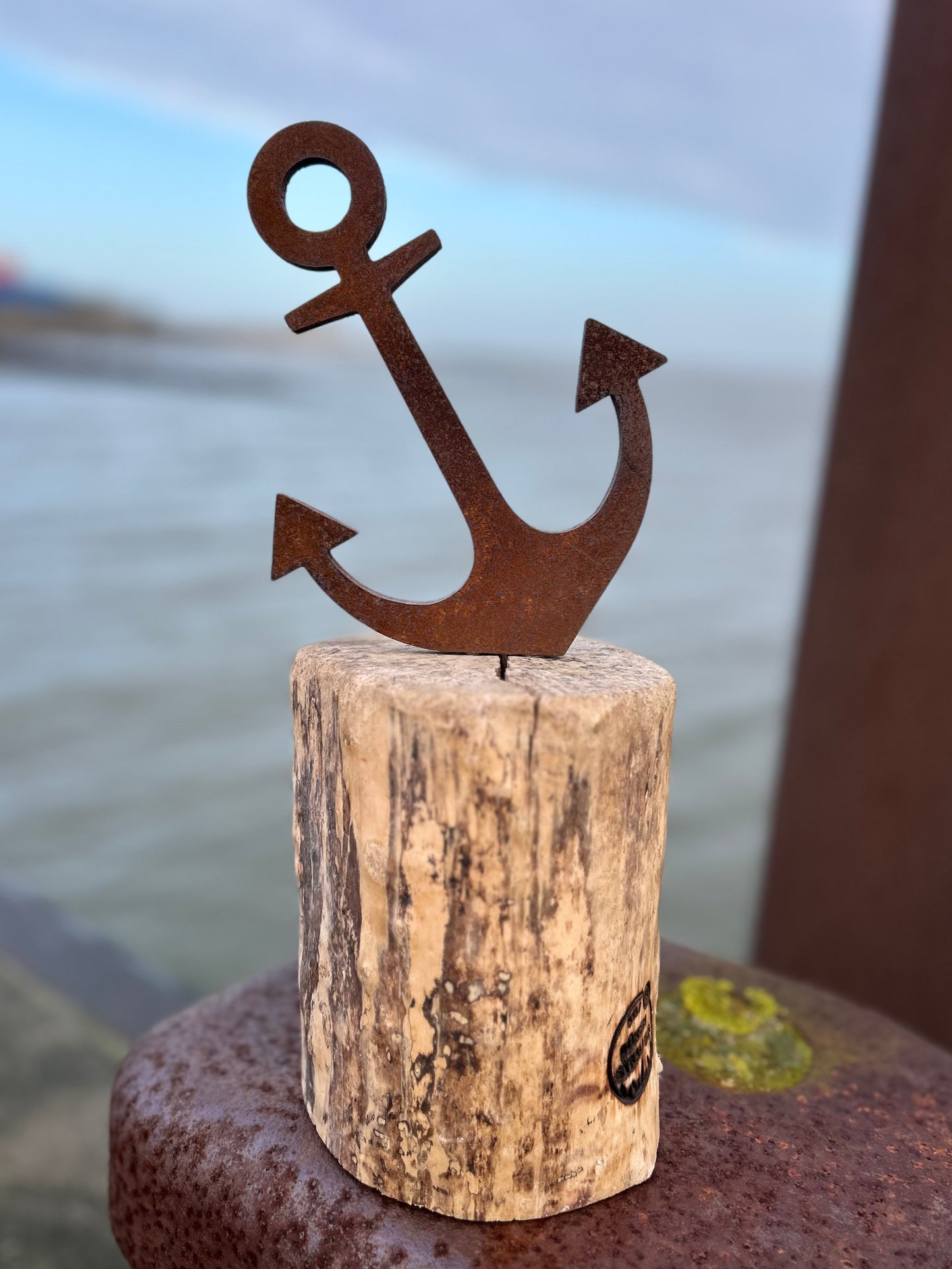 Driftwood "Anker" Skulptur