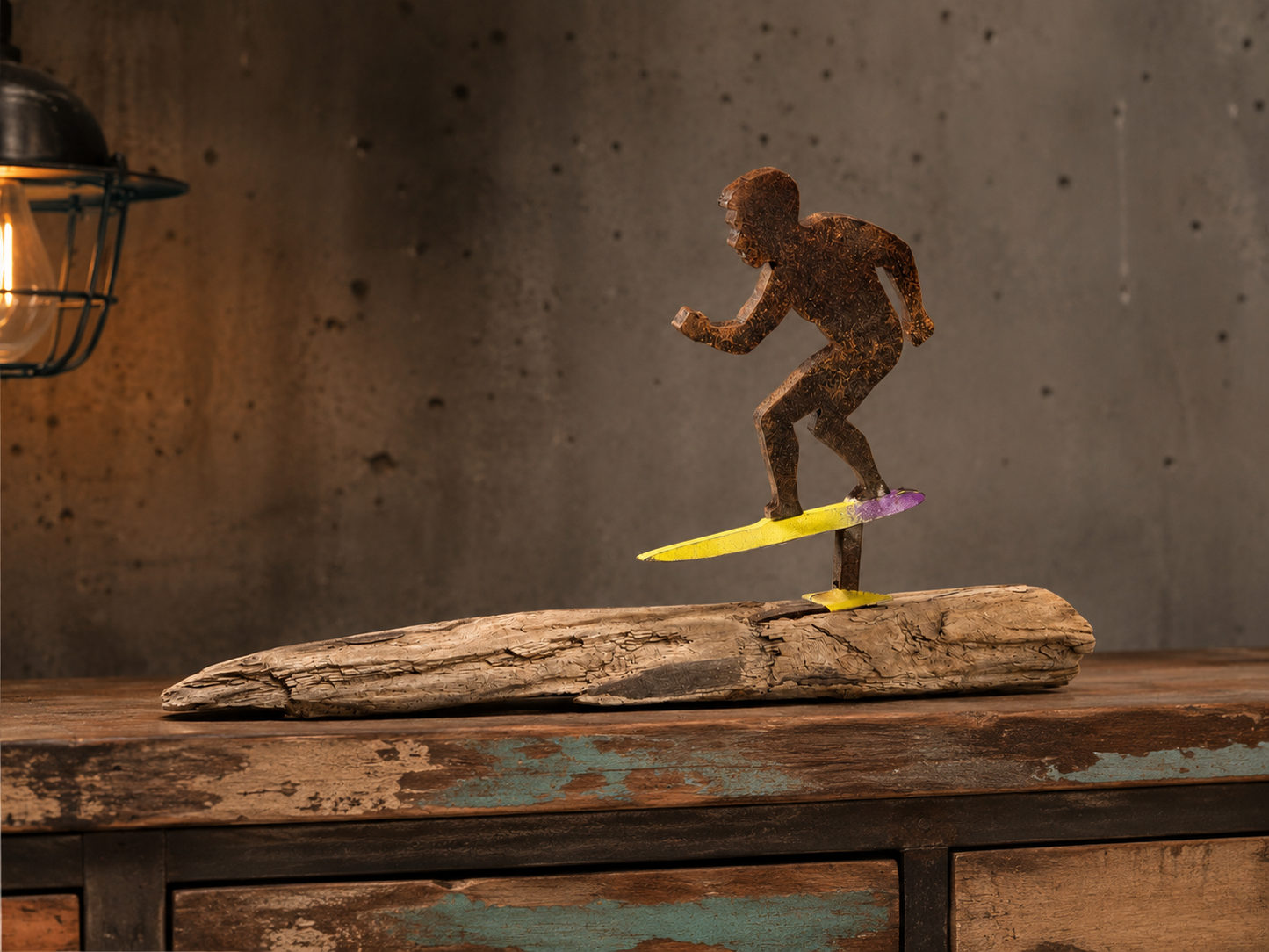 Driftwood Skulptur "Pumpfoiler"