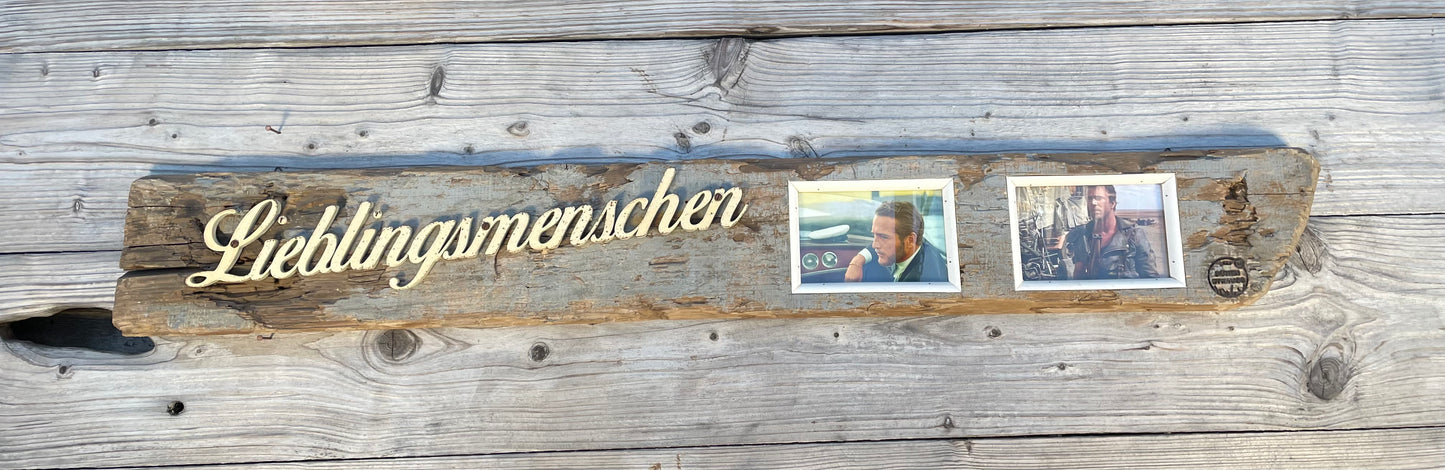 Driftwood Schild • Bilderrahmen • Lieblingsmensch •