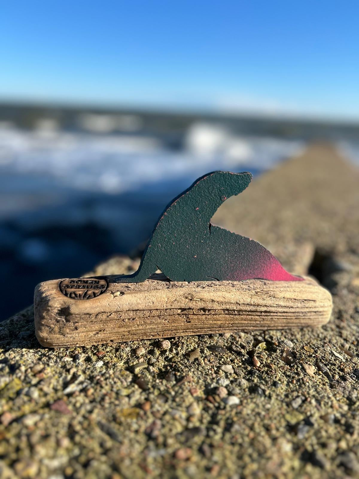 🌊 Driftwood Skulptur Robbe „Willi“ – der Charme der Nordsee in Holz und Stahl