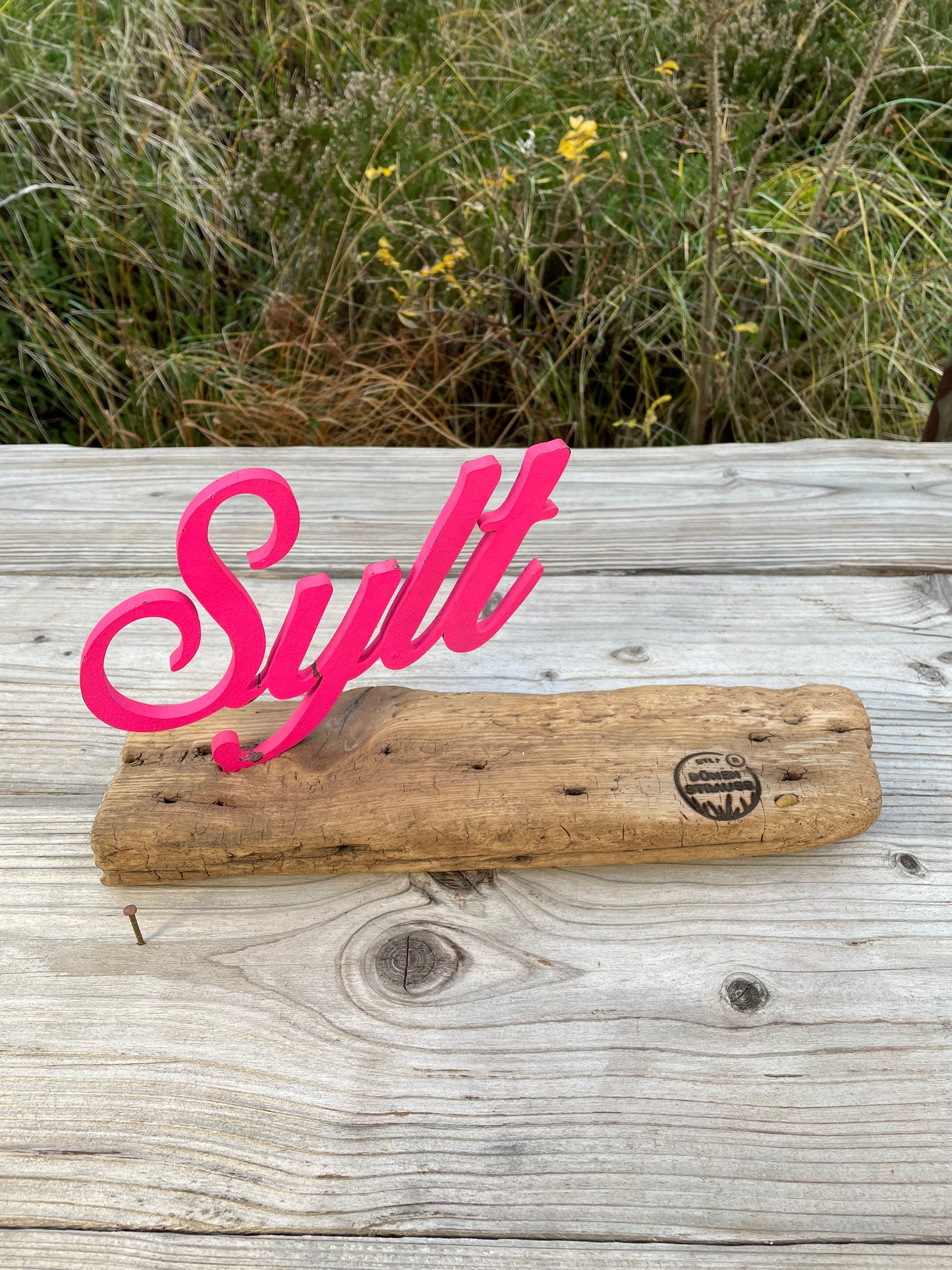 Driftwood Skulpturen • Sylt Schriftzug oder Sylt Koordinaten
