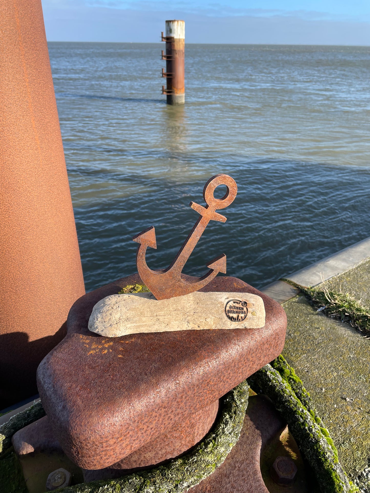 Driftwood "Anker" Skulptur