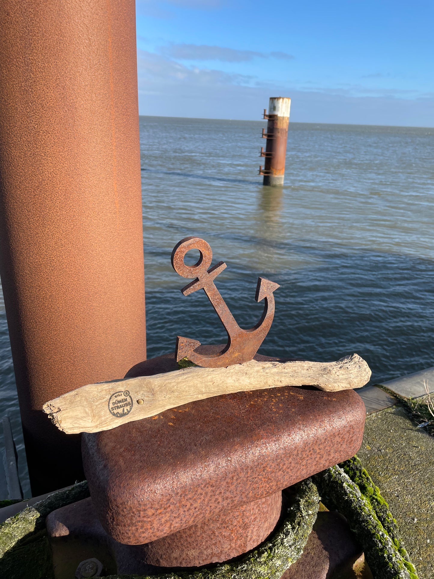Driftwood "Anker" Skulptur