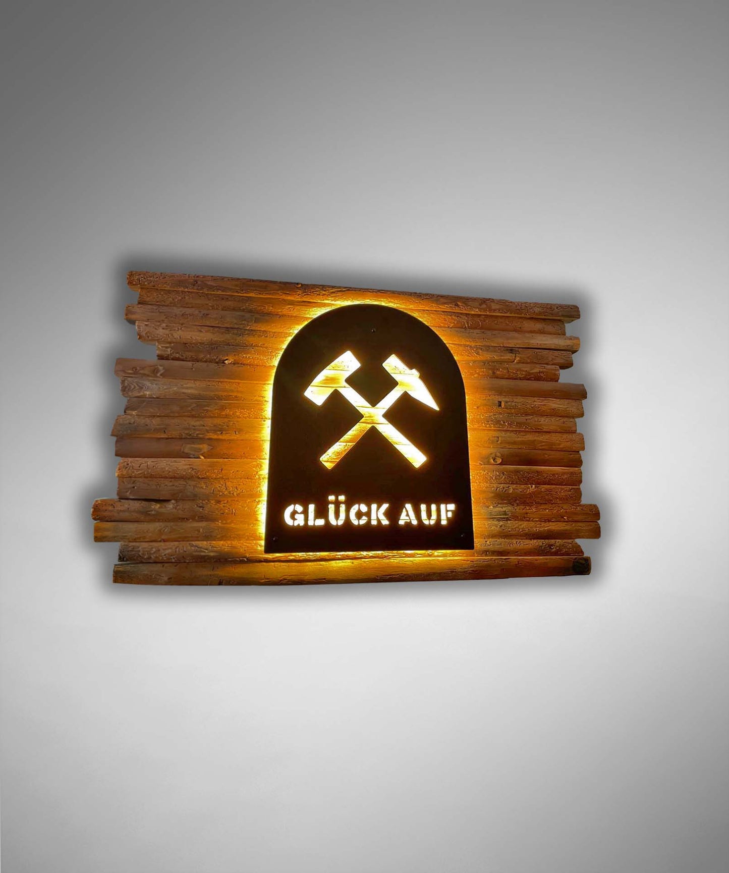 Design Lampe „GLÜCK AUF“