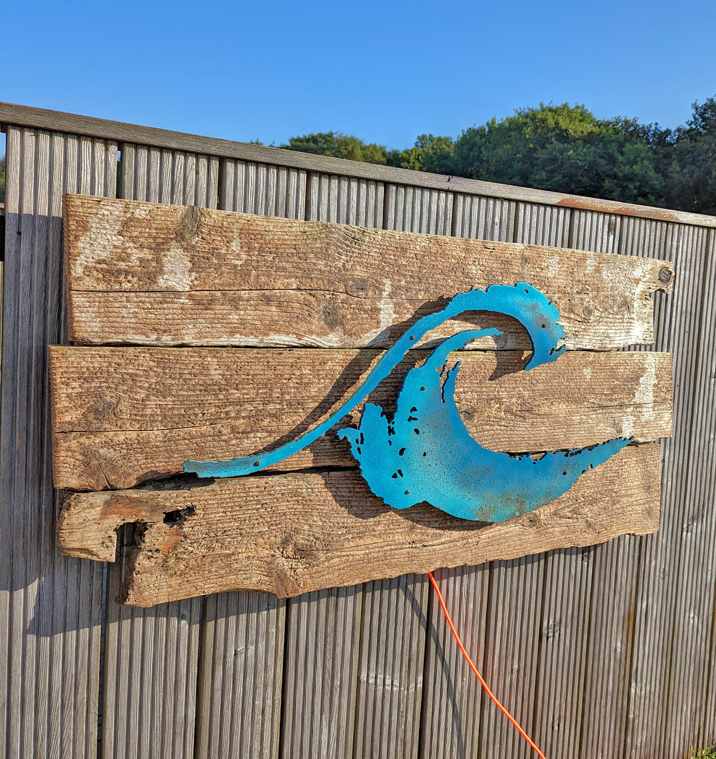 Driftwood-Welle Lampe