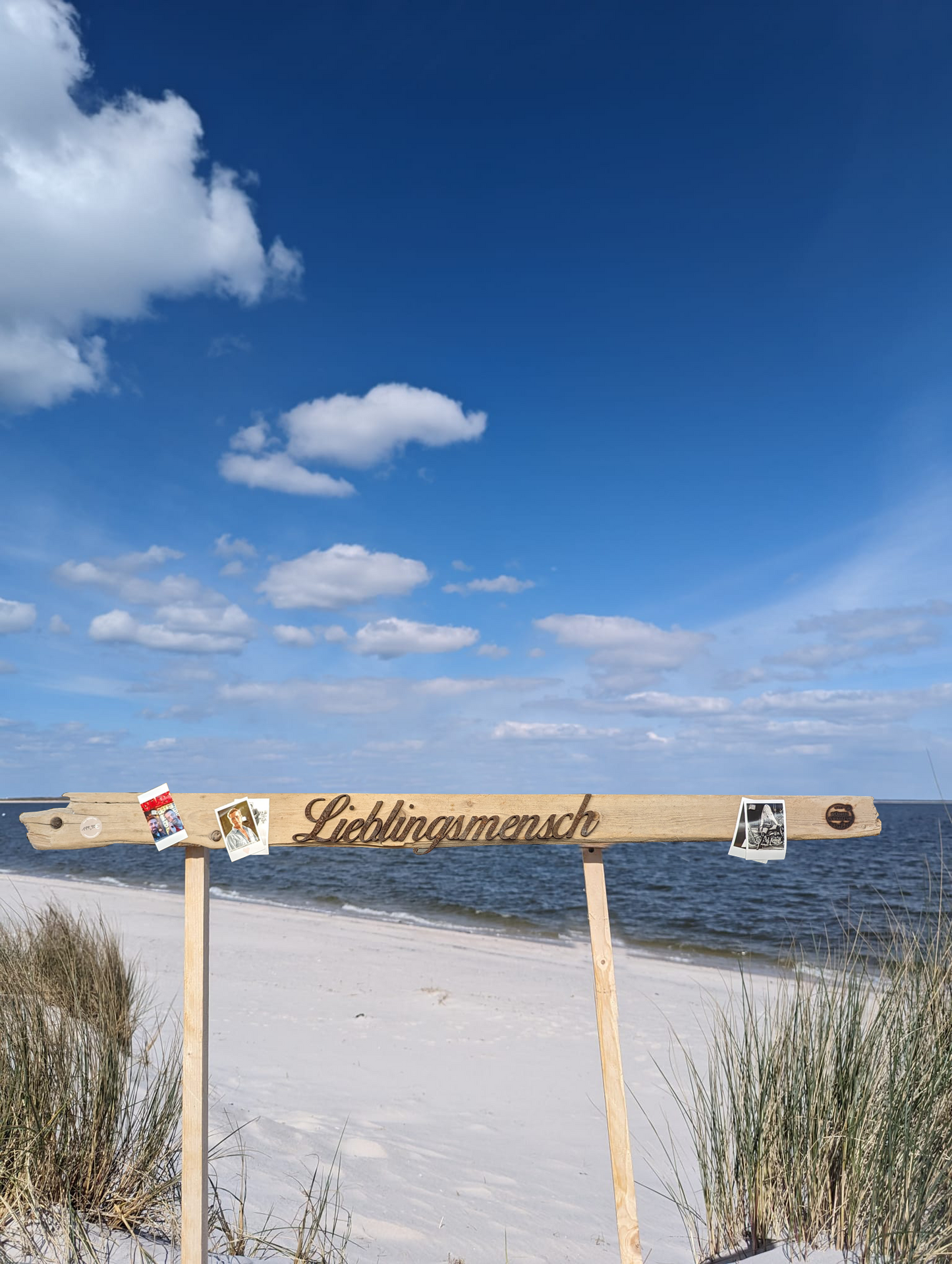 Driftwood-Schild "Lieblingsmenschen" Foto-Board