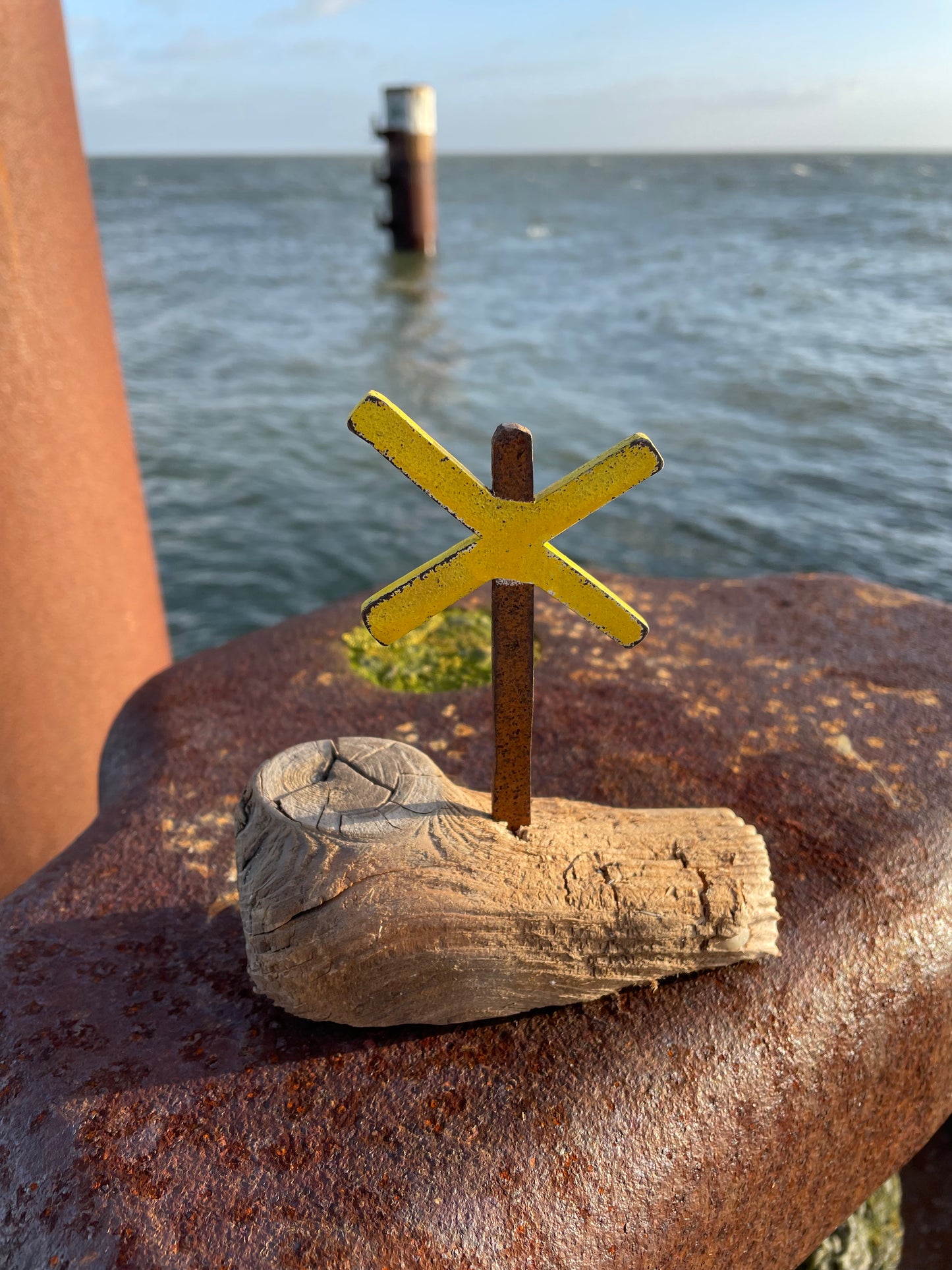 Mini Driftwood Skulpturen Buhnenkreuz