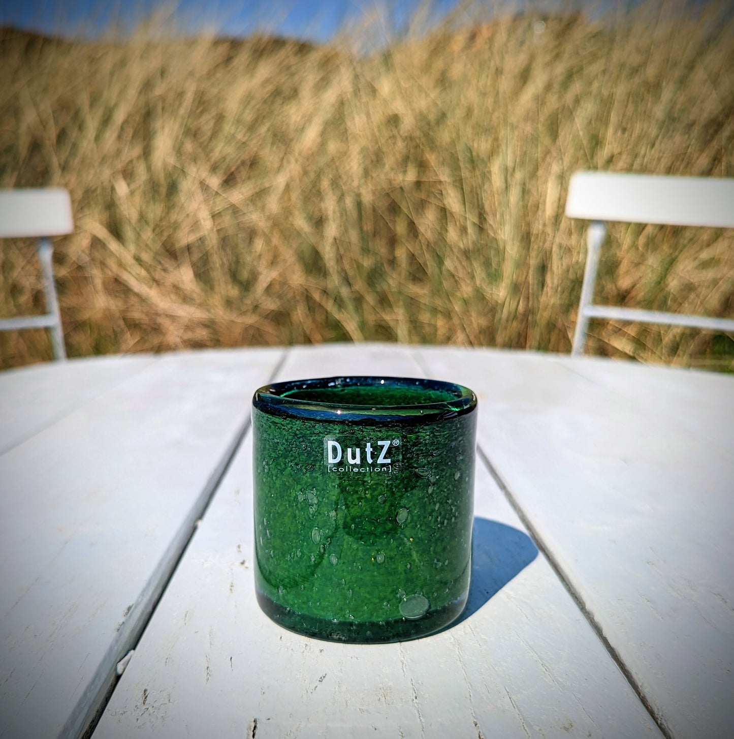 DutZ Vase · Votive Bubbles · Dark Green