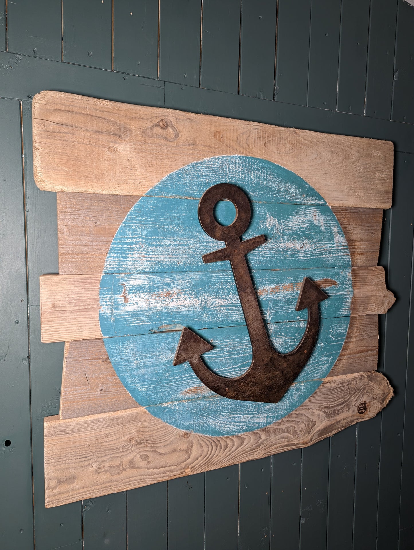 Driftwood-Anker Lampe