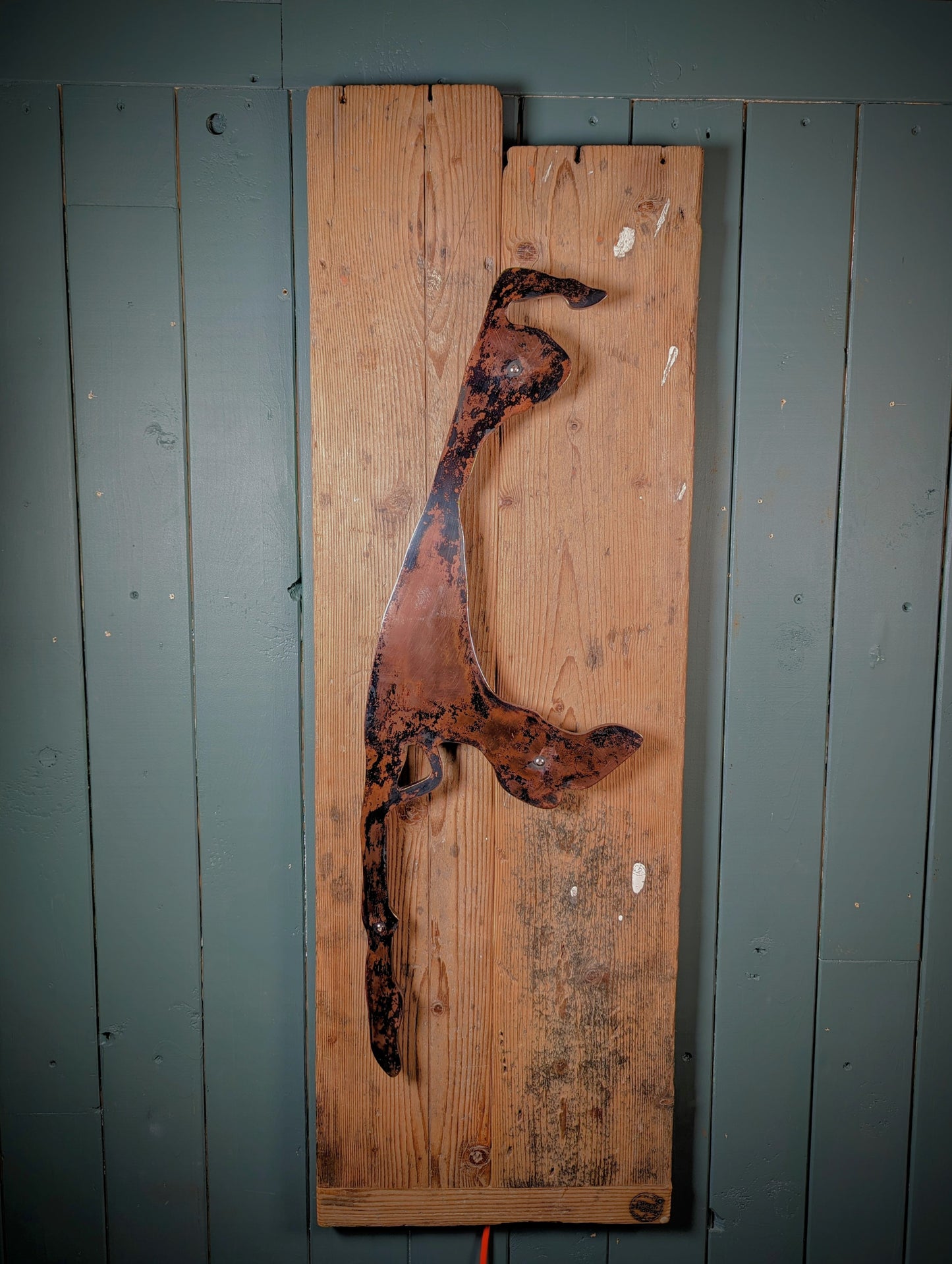 Driftwood-Sylt Lampe • Sylt Silhouette speziell verkupfert
