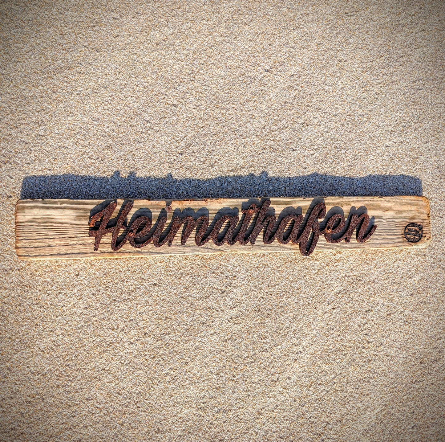 Driftwood Schild „Heimathafen“ – Ankommen, wo das Herz zuhause ist
