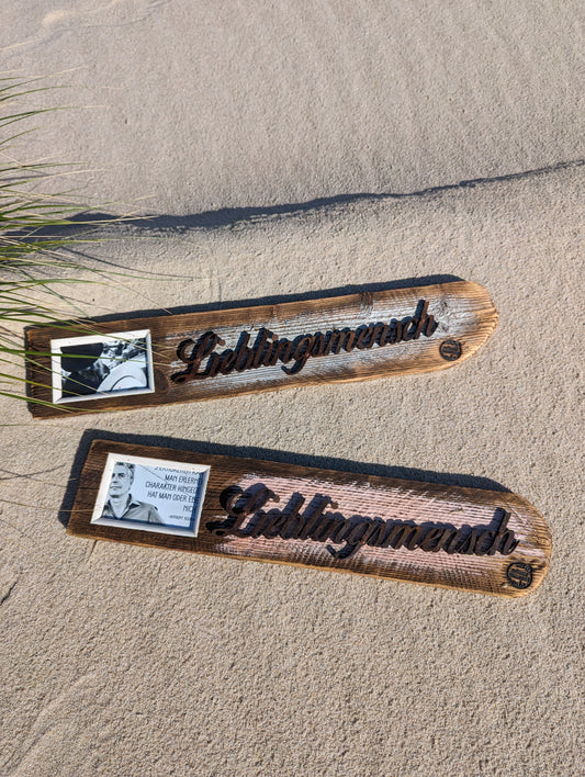 Driftwood-Schild "Lieblingsmenschen"