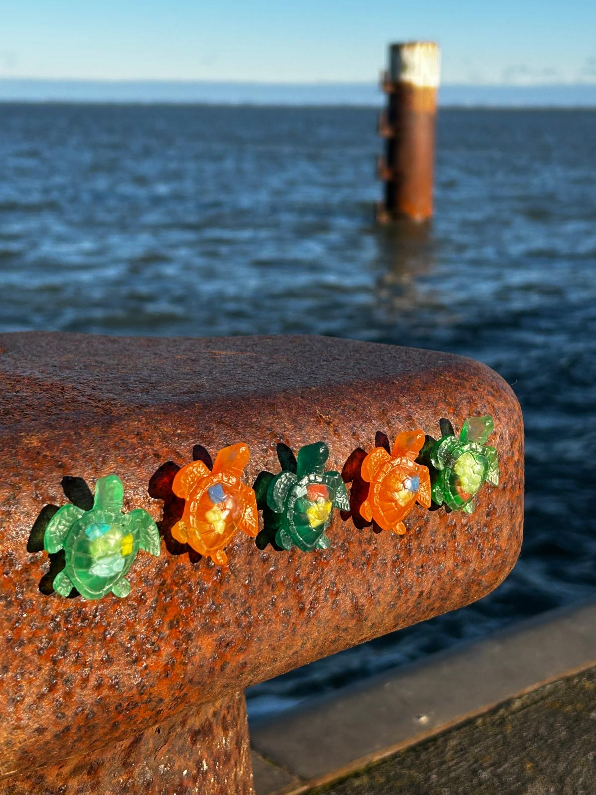 Magnet Schildkröte – handgegossen & mit Botschaft