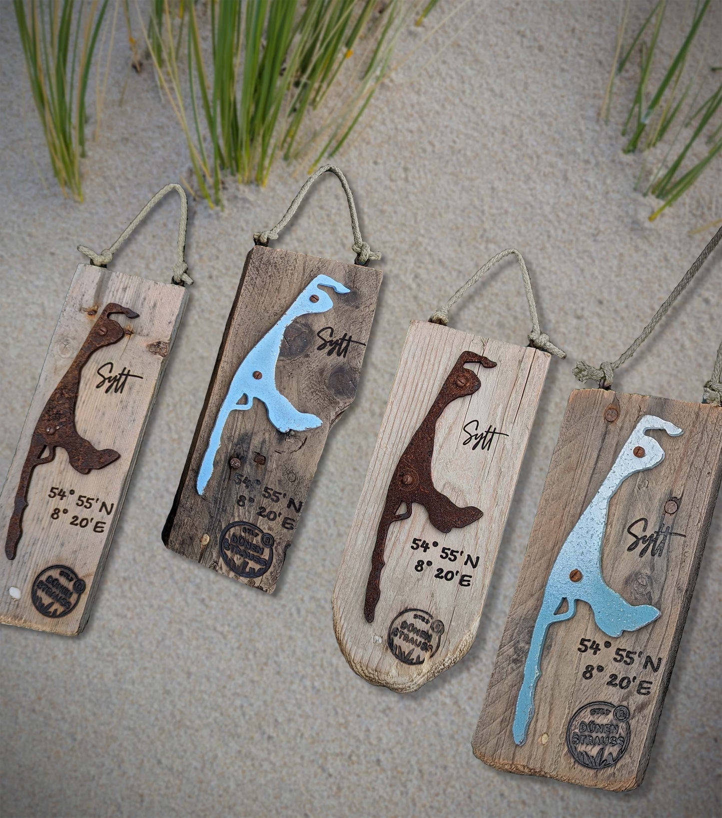 Driftwood-Schild Sylt · Koordinaten