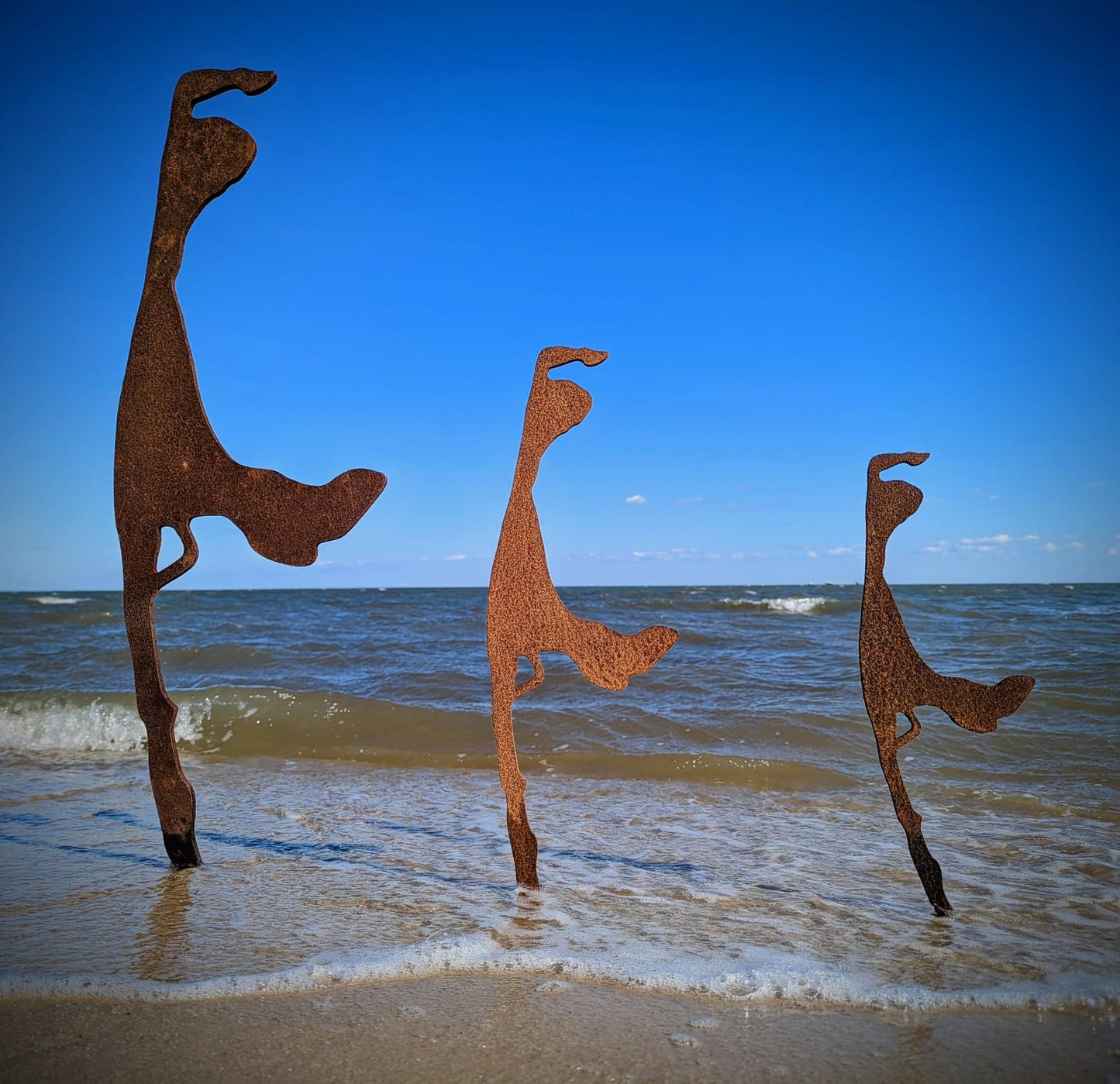 Insel Sylt · Die Sylt-Silhouette mit Edelrost zum Stecken
