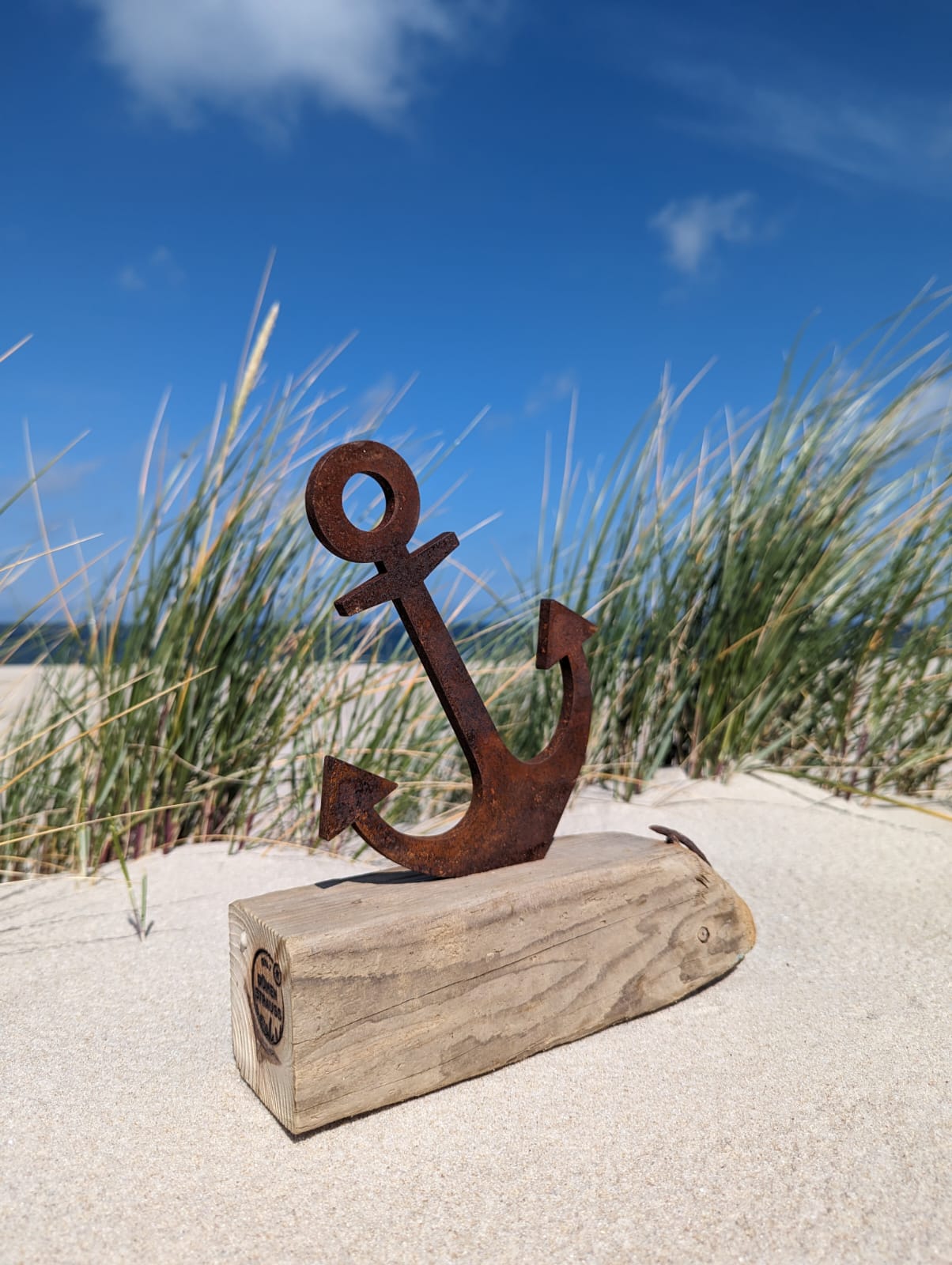 Driftwood "Anker" Skulptur