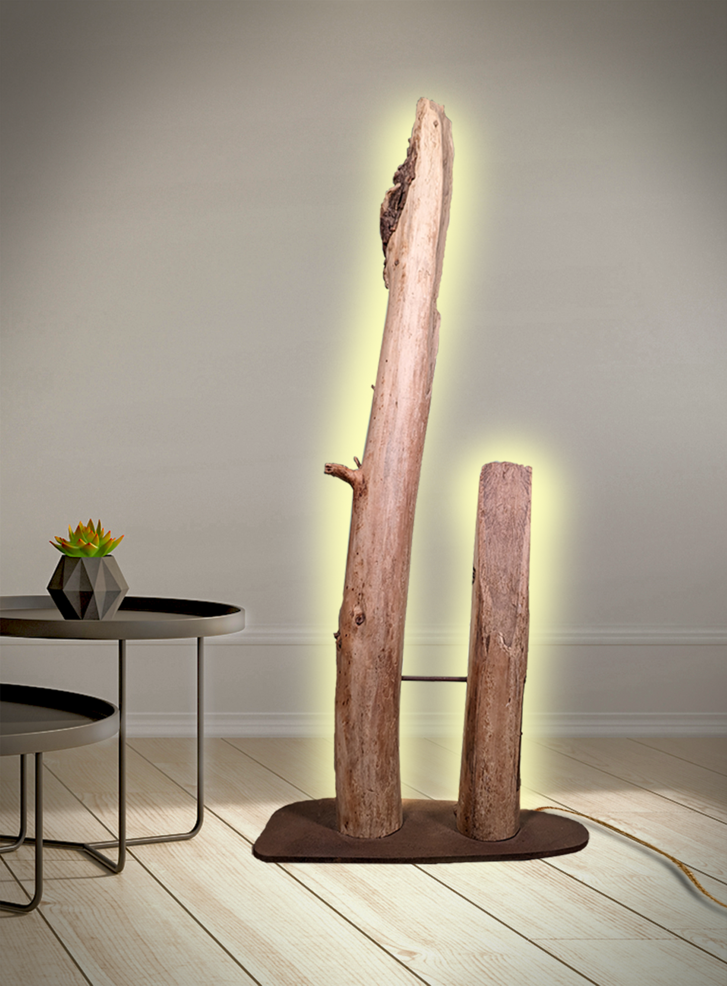 Driftwood-Bridge Lampe