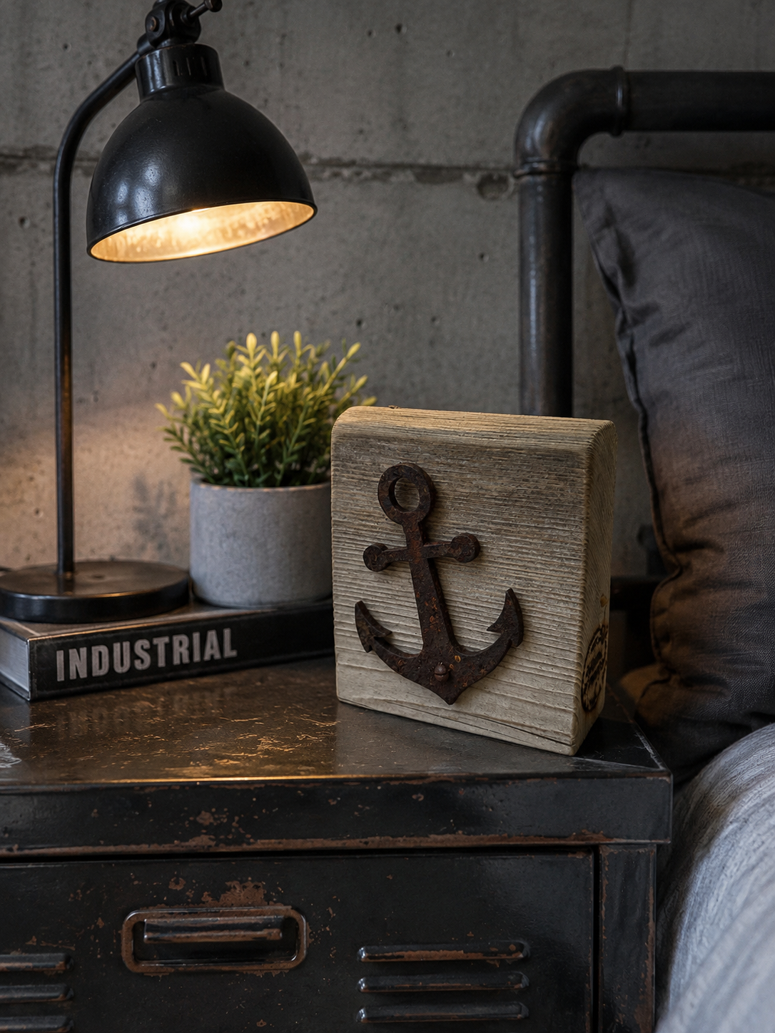 Driftwood-Stand-Schild • ⚓️ Anker