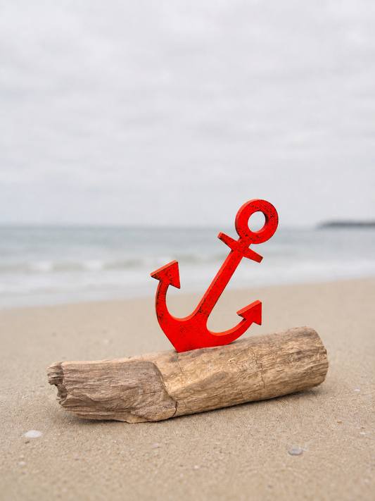Driftwood Skulptur "Anker"