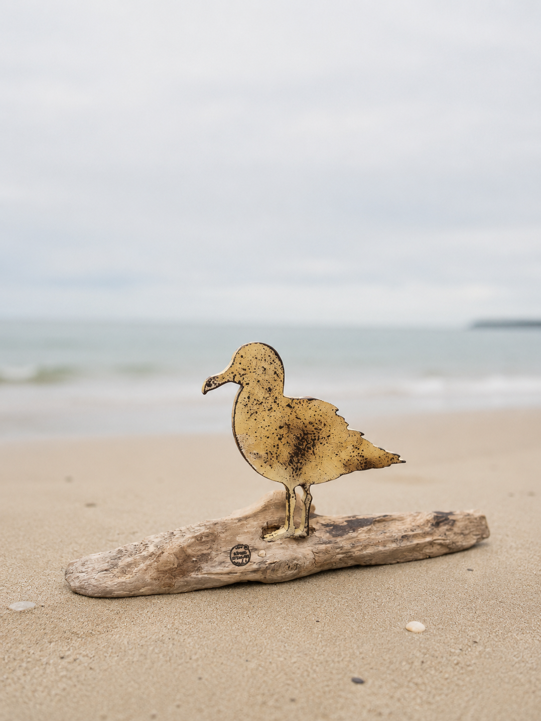 Driftwood Skulptur „Möwe Kalle“