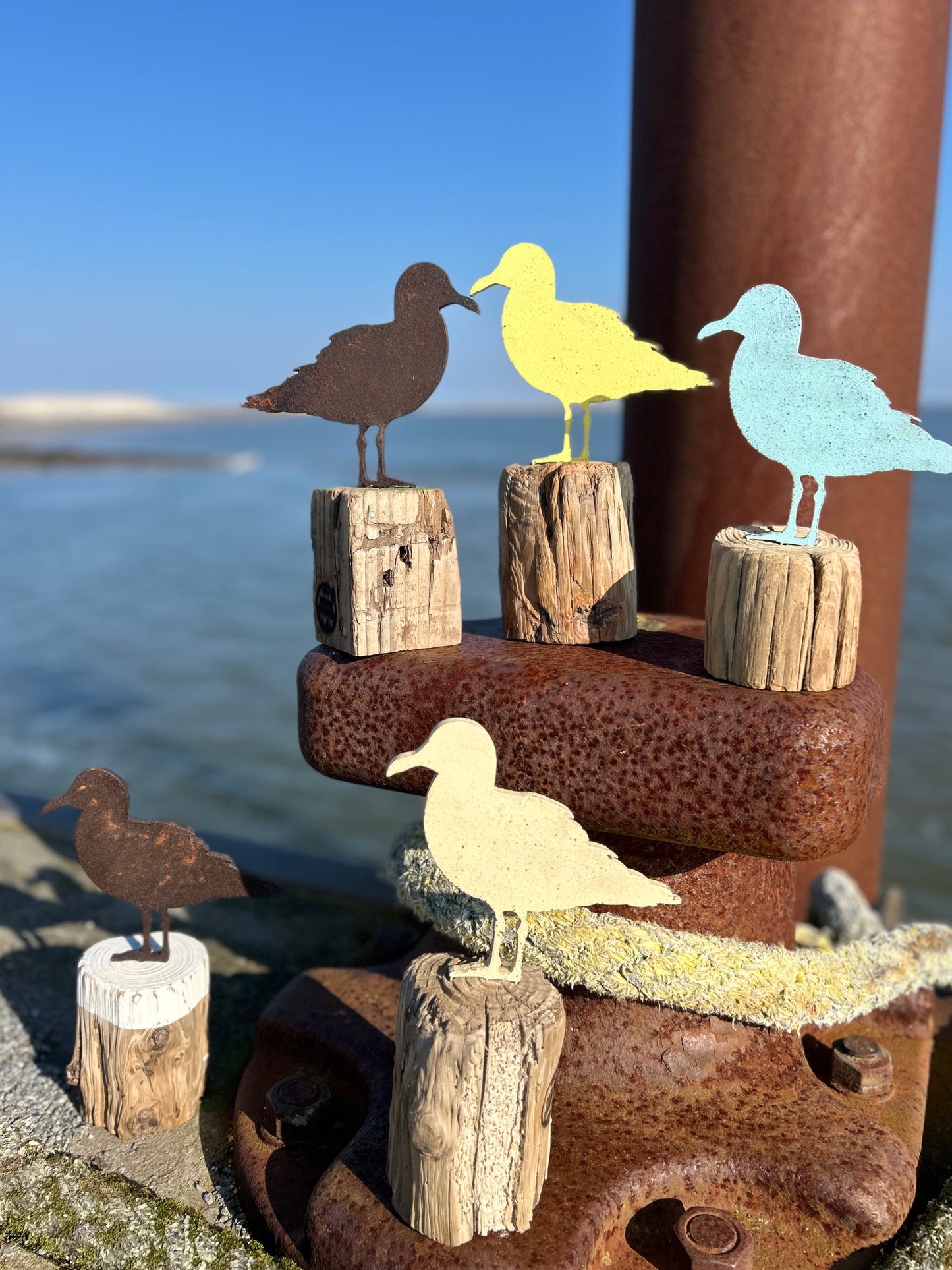 Driftwood Skulptur „Möwe Kalle“