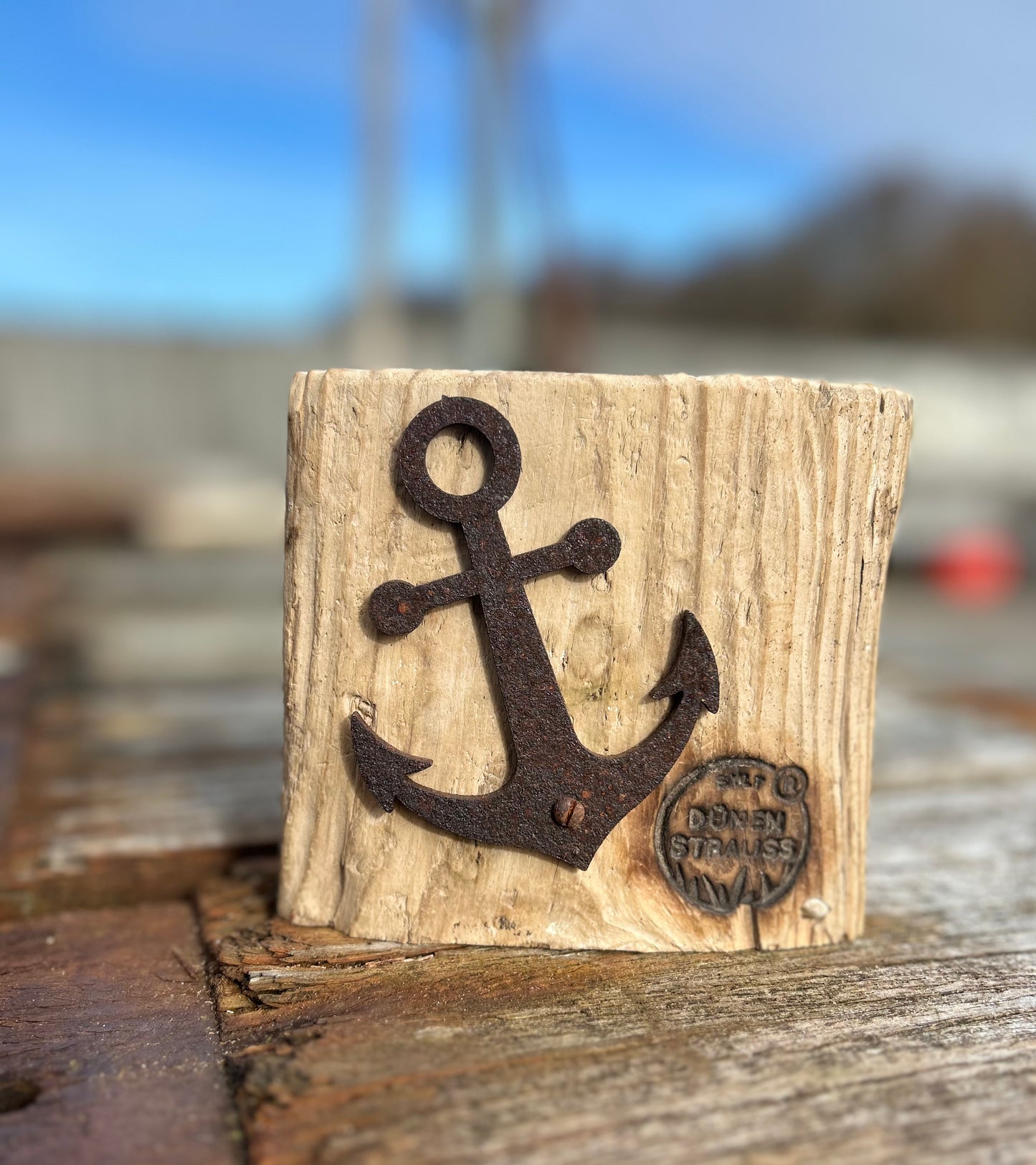 Driftwood-Stand-Schild • ⚓️ Anker