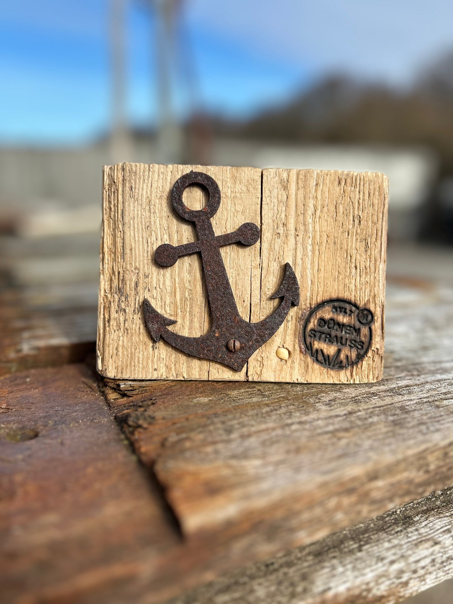 Driftwood-Stand-Schild • ⚓️ Anker