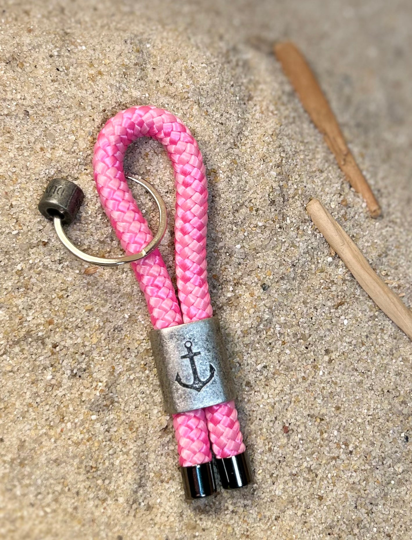 Segeltau Schlüsselanhänger Mini · Anker BL -Schiebhülse