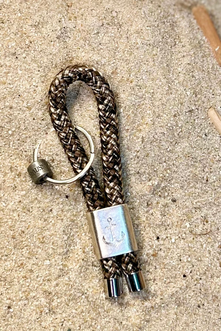 Segeltau Schlüsselanhänger Mini · Anker -Schiebhülse