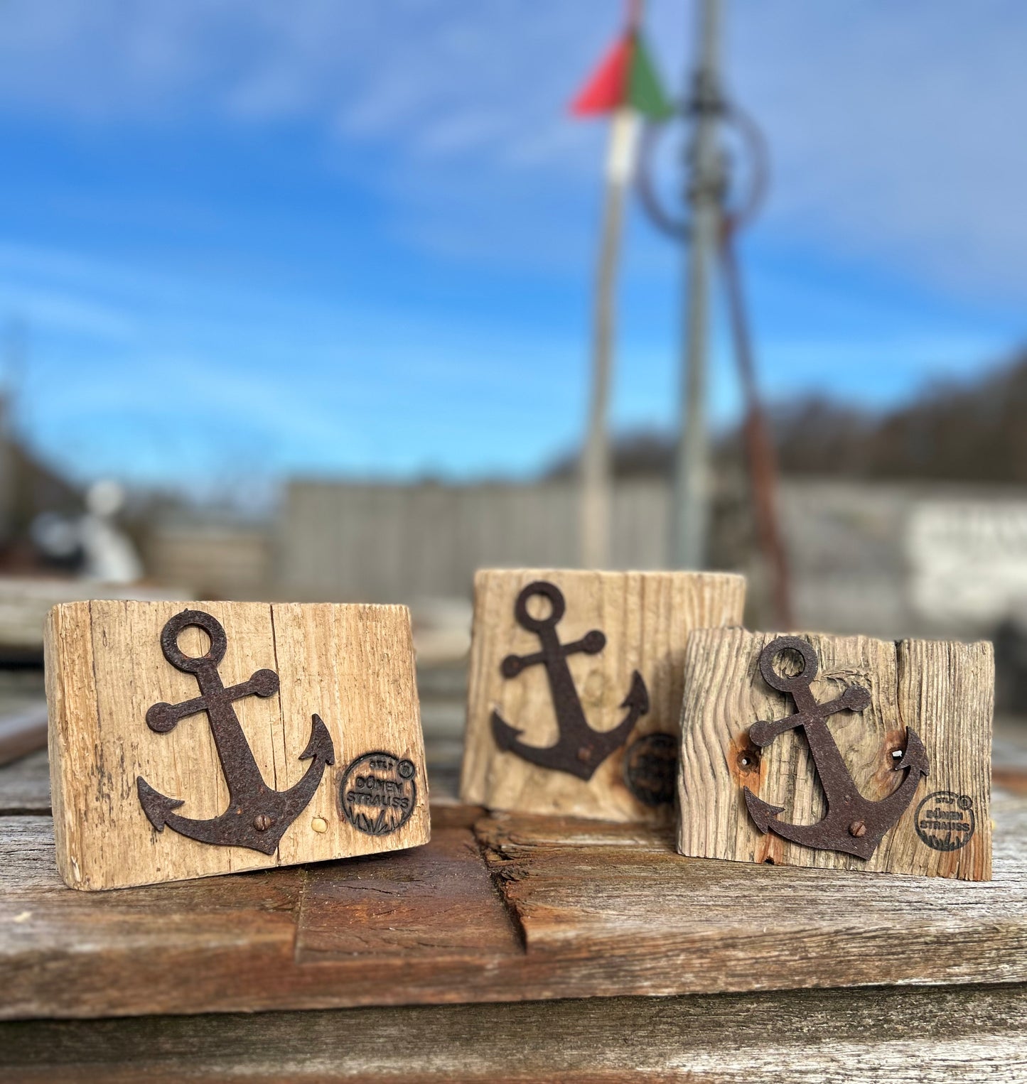 Driftwood-Stand-Schild • ⚓️ Anker