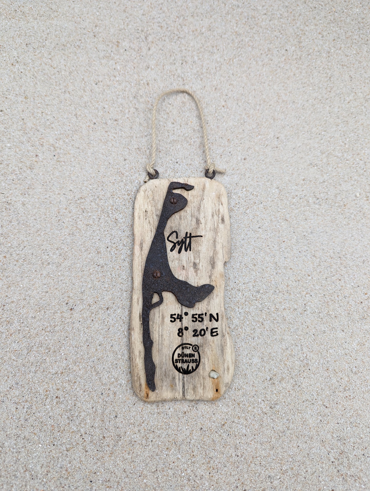 Driftwood-Schild Sylt · Koordinaten