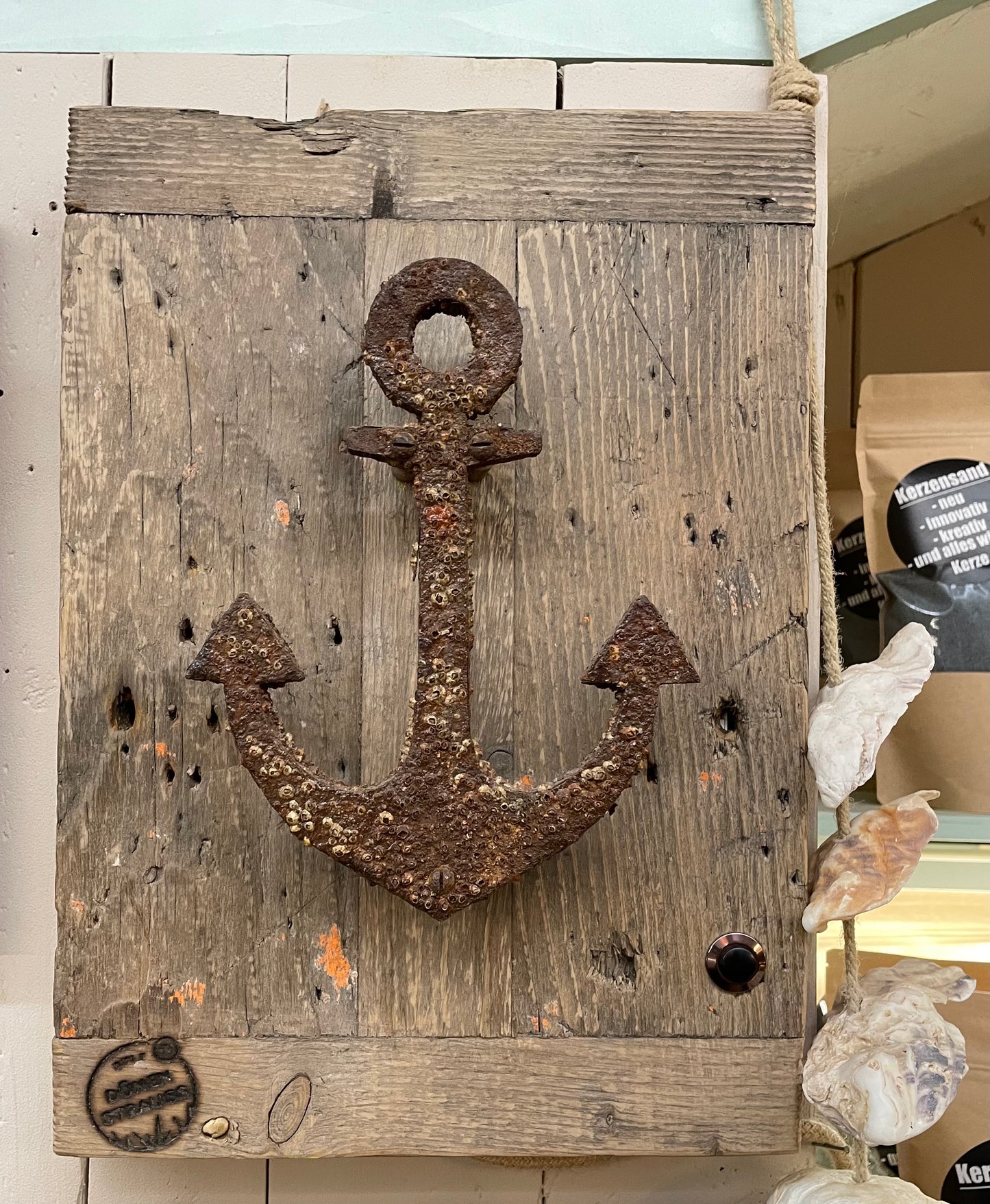 ⚓ Kleine Driftwood-Anker-Lampe – ein Stück Nordsee mit Geschichte