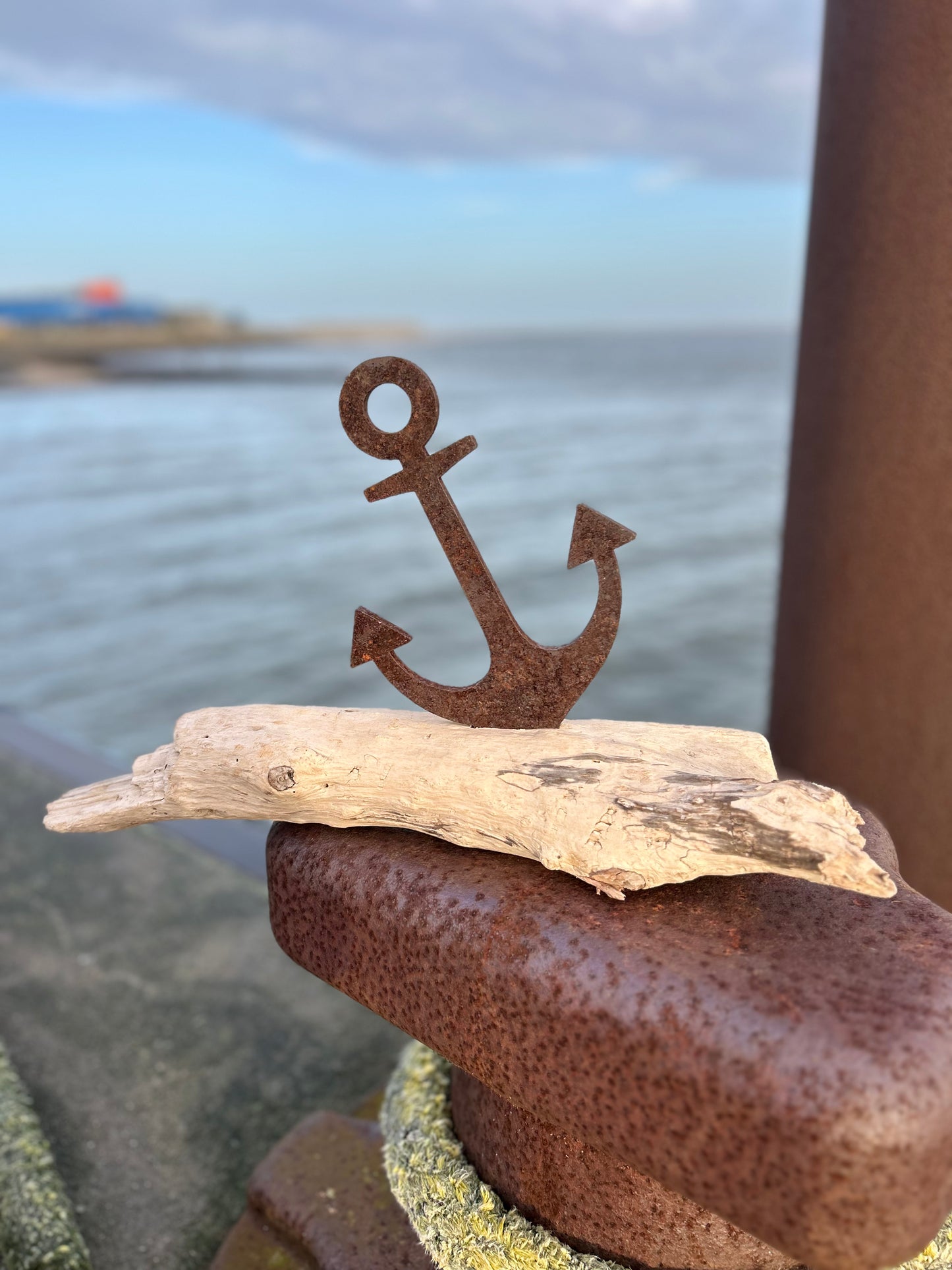 Driftwood "Anker" Skulptur