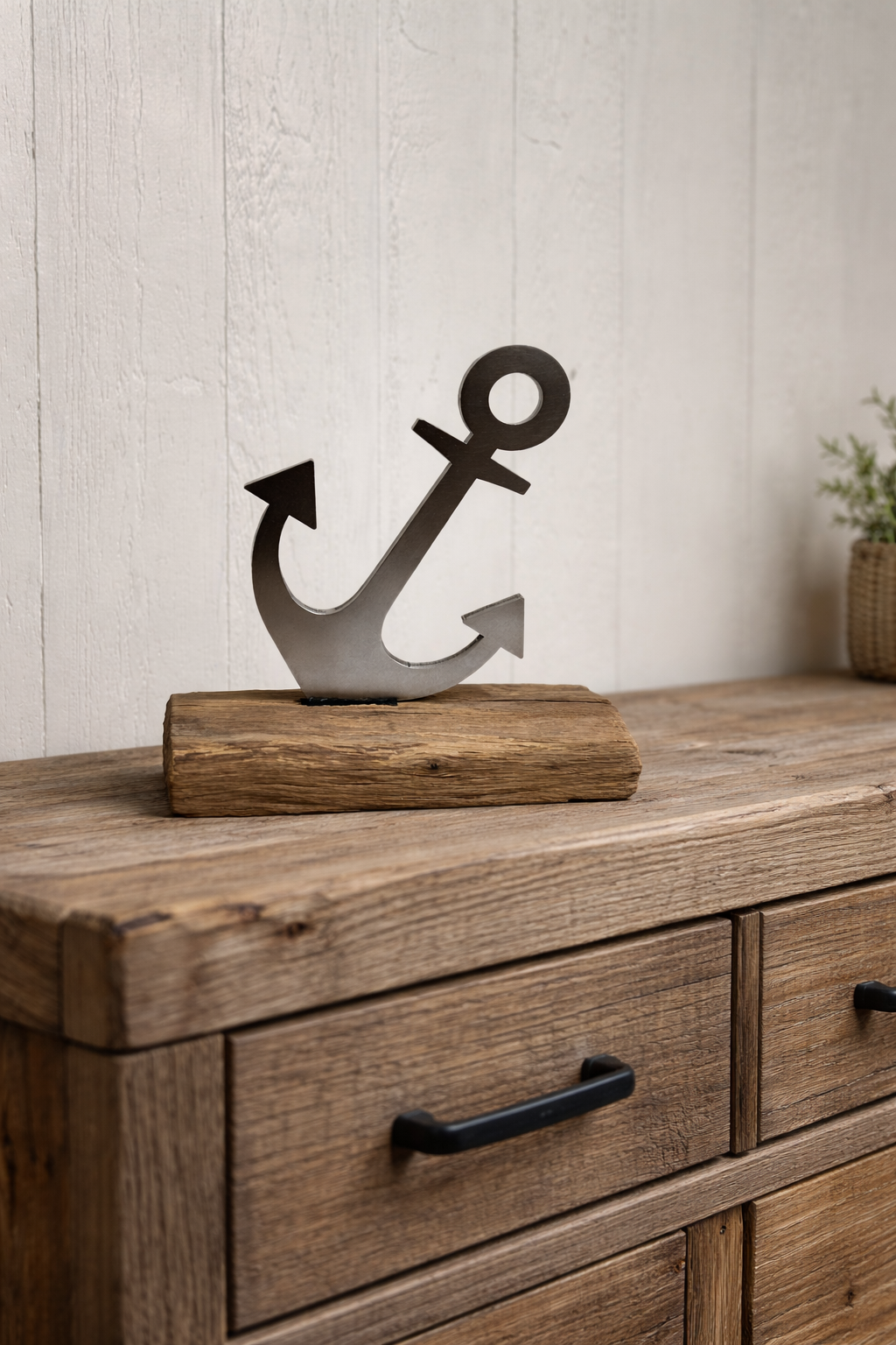 Driftwood "Anker" Skulptur