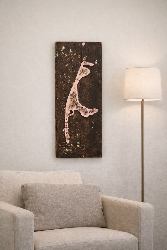 ⚓ Driftwood trift Epoxidharz „Sylt, Makrele, Anker & Co."