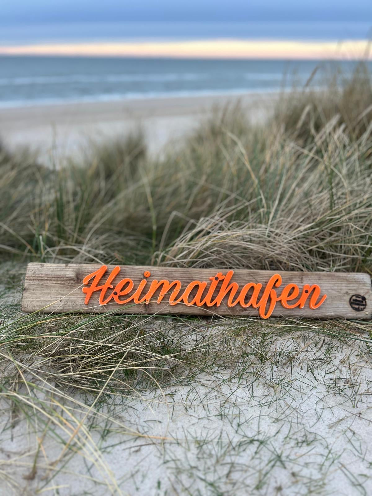 Driftwood Schild „Heimathafen“ – Ankommen, wo das Herz zuhause ist