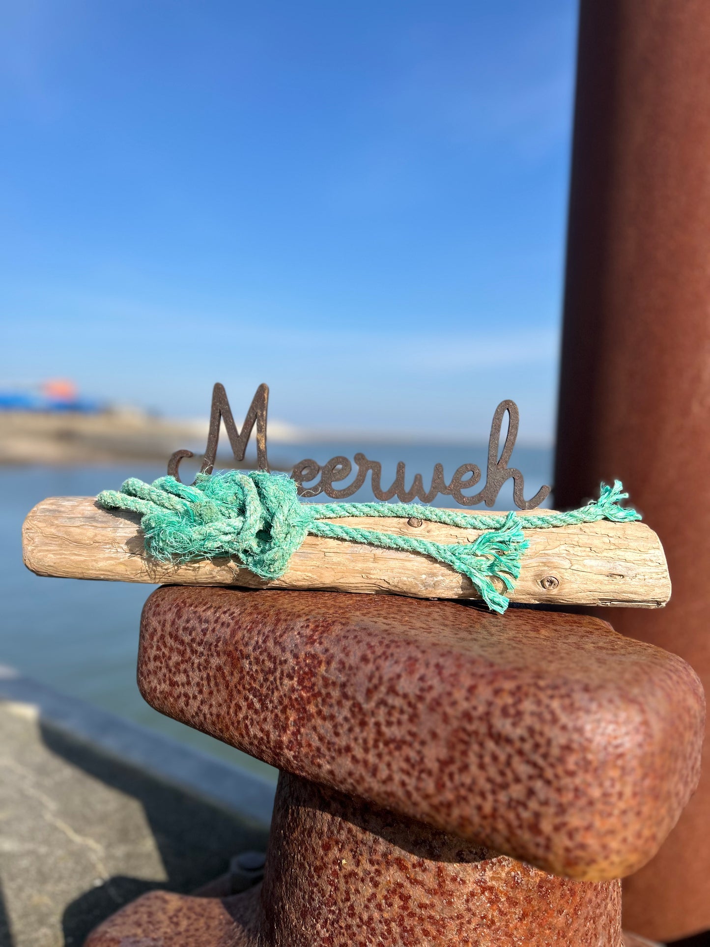🌊 Driftwood Skulptur „Meerweh“  •  Wenn das Herz nach Küste ruft