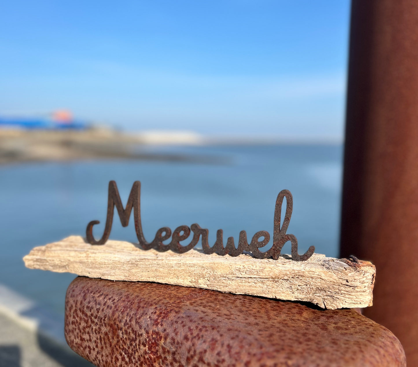 🌊 Driftwood Skulptur „Meerweh“  •  Wenn das Herz nach Küste ruft