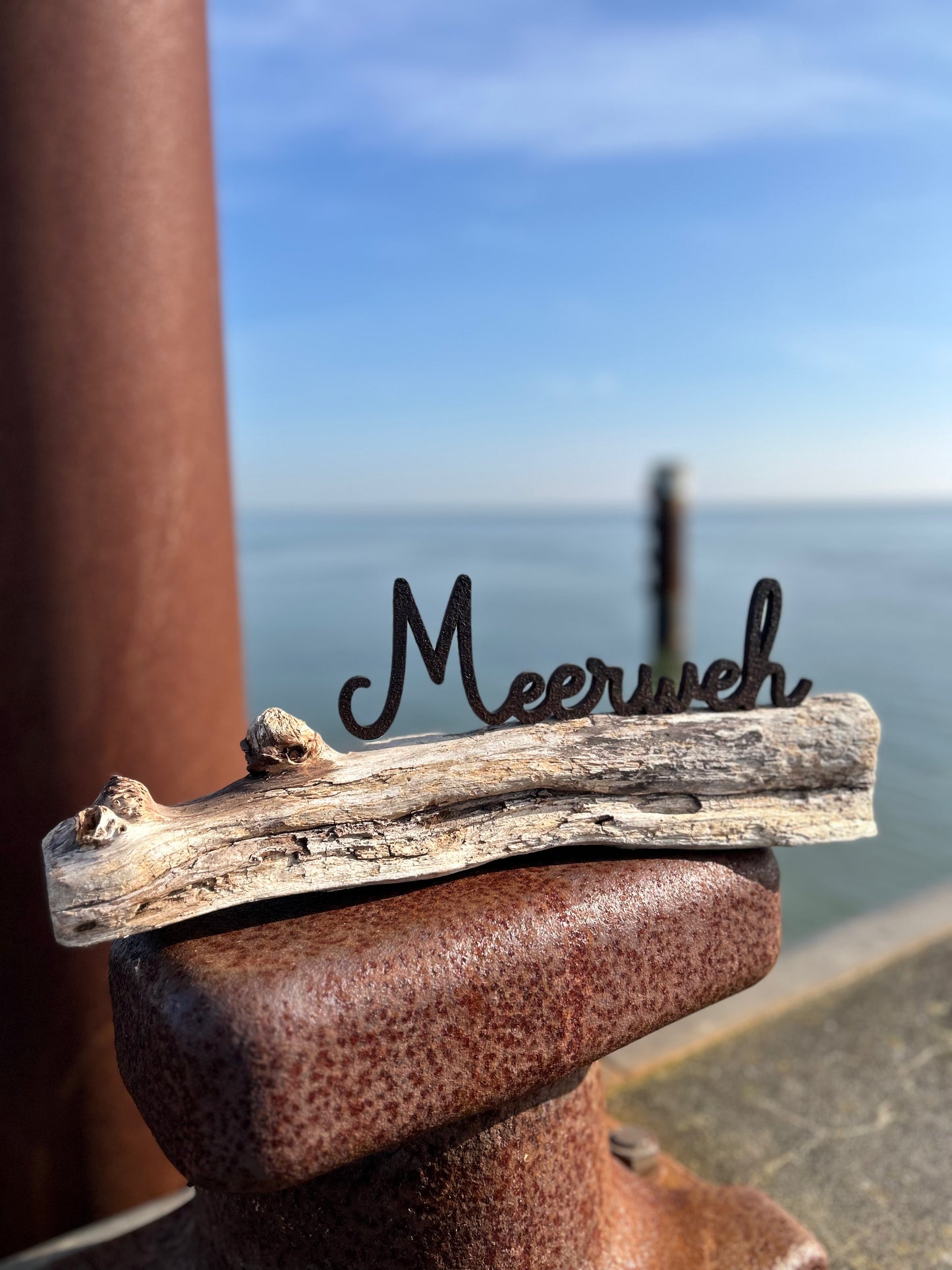 🌊 Driftwood Skulptur „Meerweh“  •  Wenn das Herz nach Küste ruft