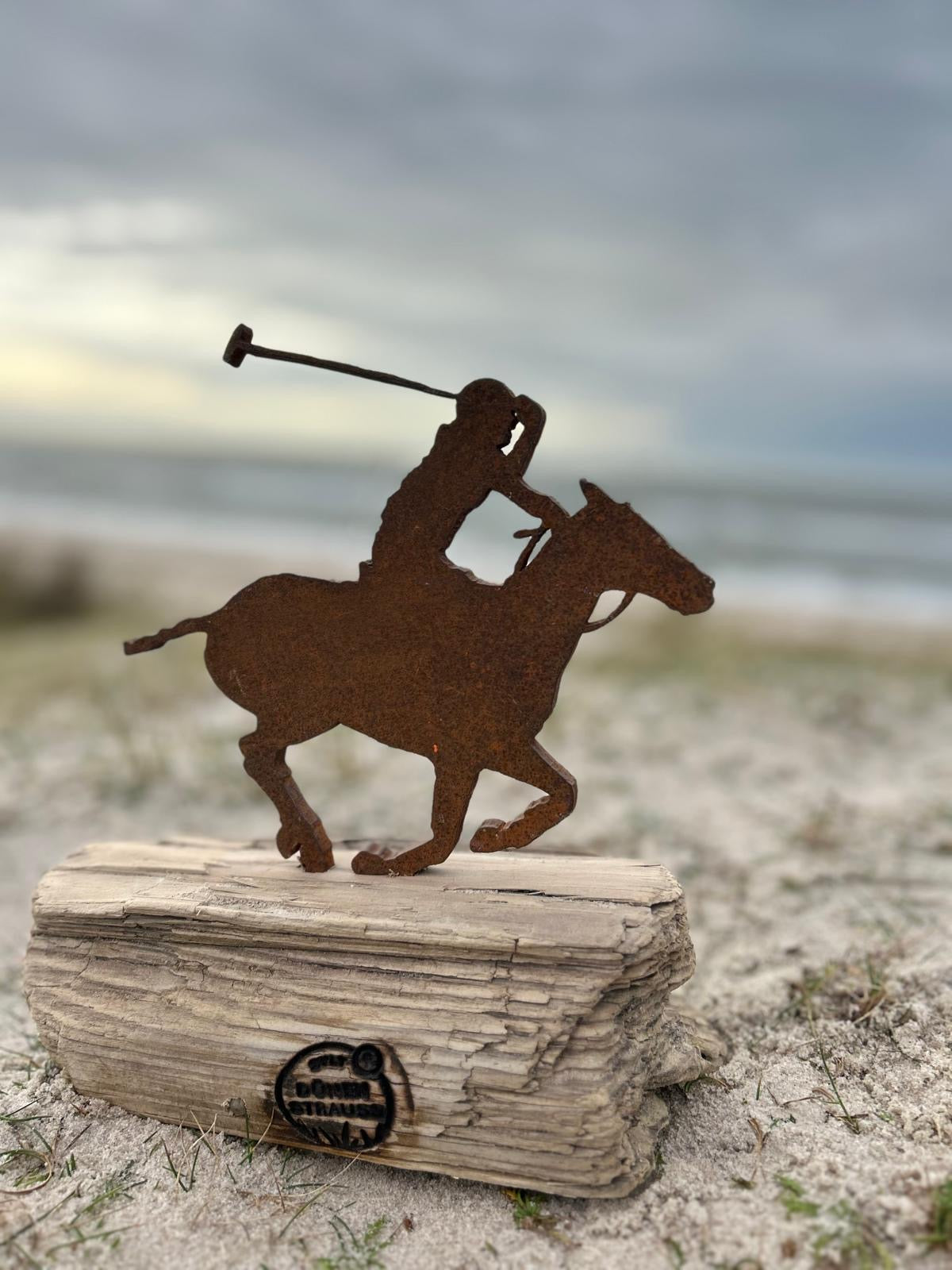 🐎 Driftwood Skulptur „Polo Reiter“ – inspiriert vom Sylter Polo Turnier