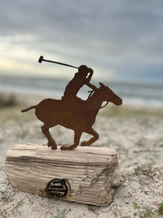 🐎 Driftwood Skulptur „Polo Reiter“ – inspiriert vom Sylter Polo Turnier