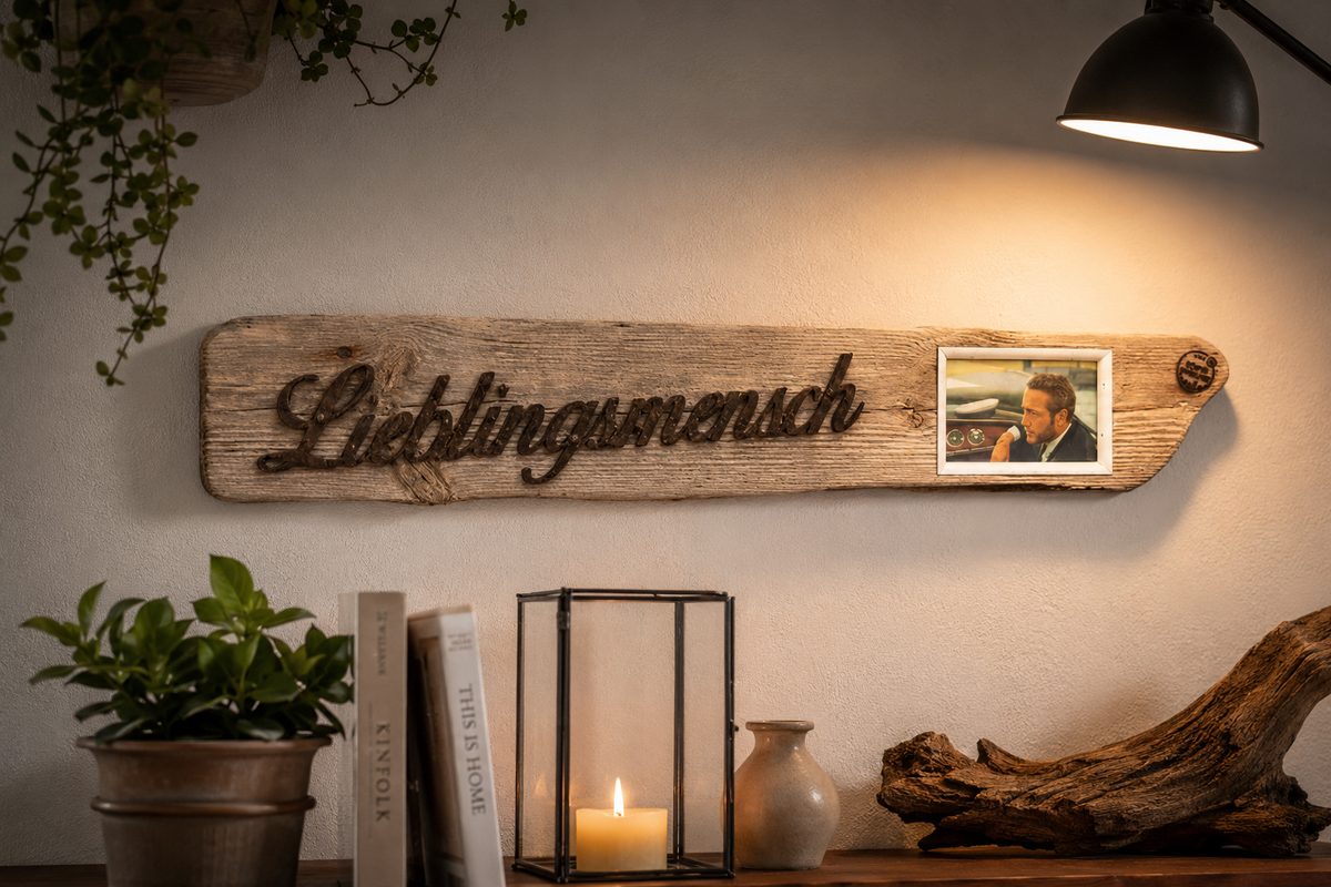 Driftwood Schild • Bilderrahmen • Lieblingsmensch