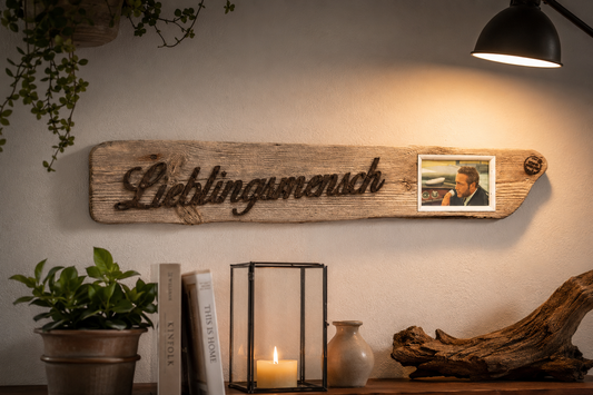 Driftwood Schild • Bilderrahmen • Lieblingsmensch