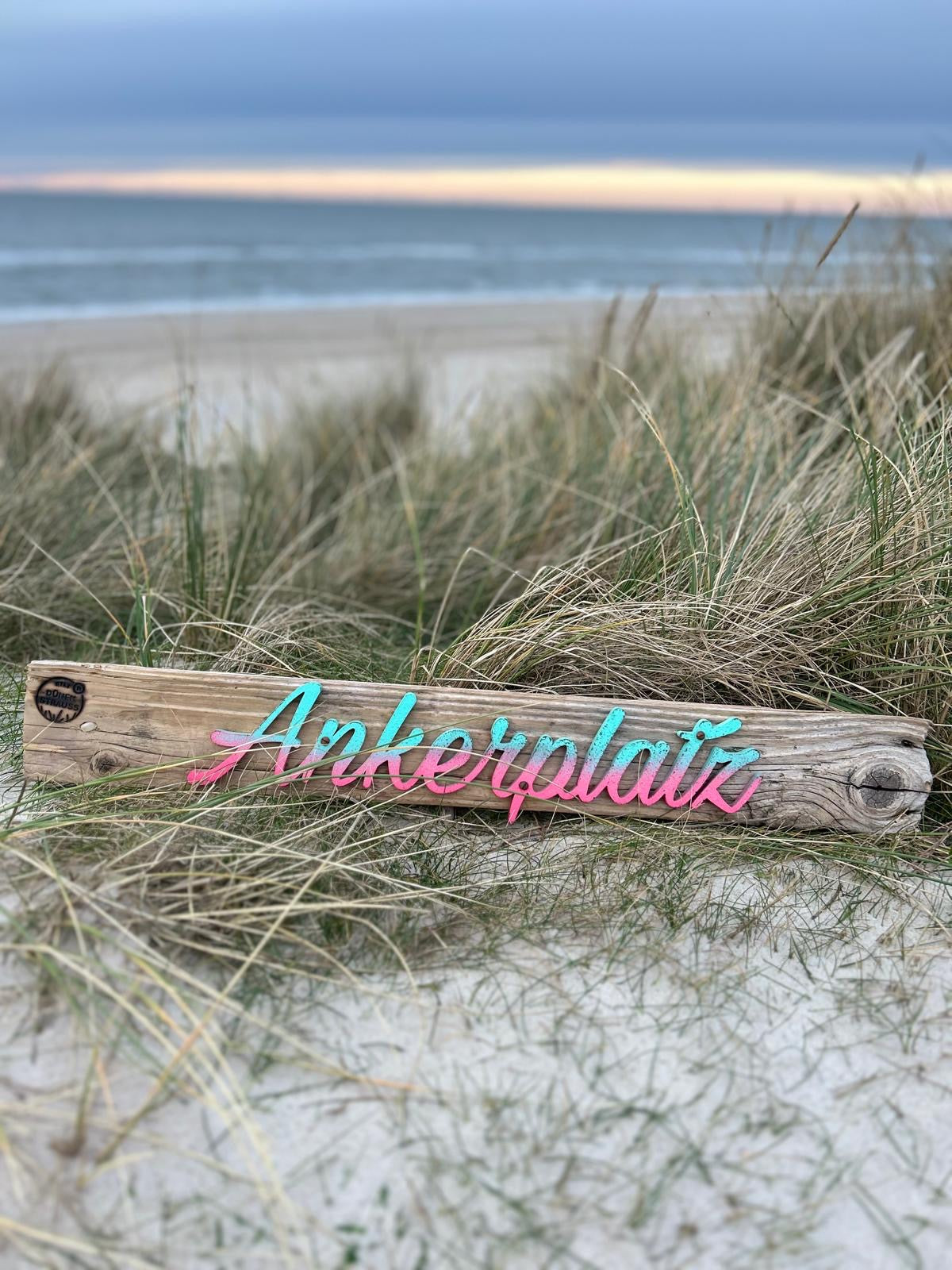 ⚓ Driftwood Schild „Ankerplatz“ – Zuhause ist, wo dein Herz vor Anker geht