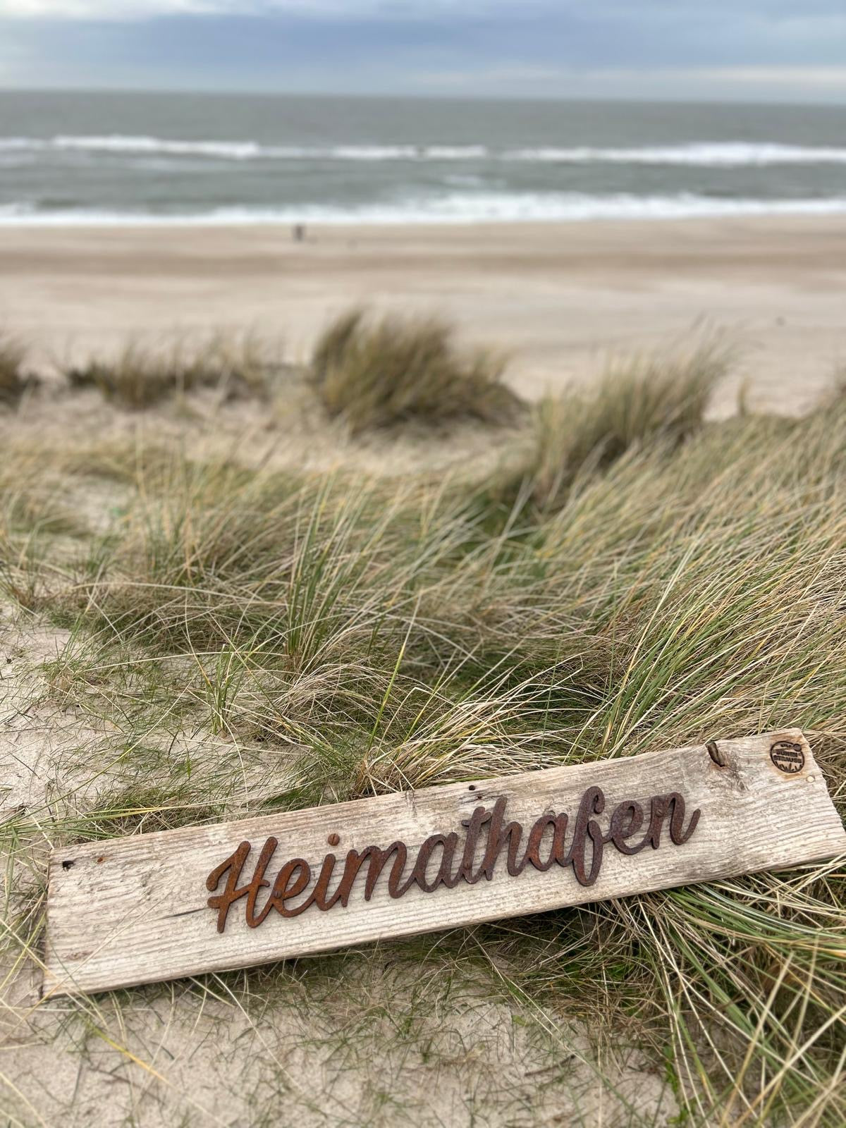 Driftwood Schild „Heimathafen“ – Ankommen, wo das Herz zuhause ist