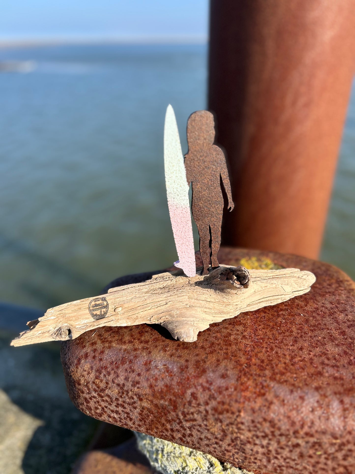Driftwood Skulptur „Wellenreiter🏄, Kiter, Surfer, Wingfoiler, Kids & mehr...
