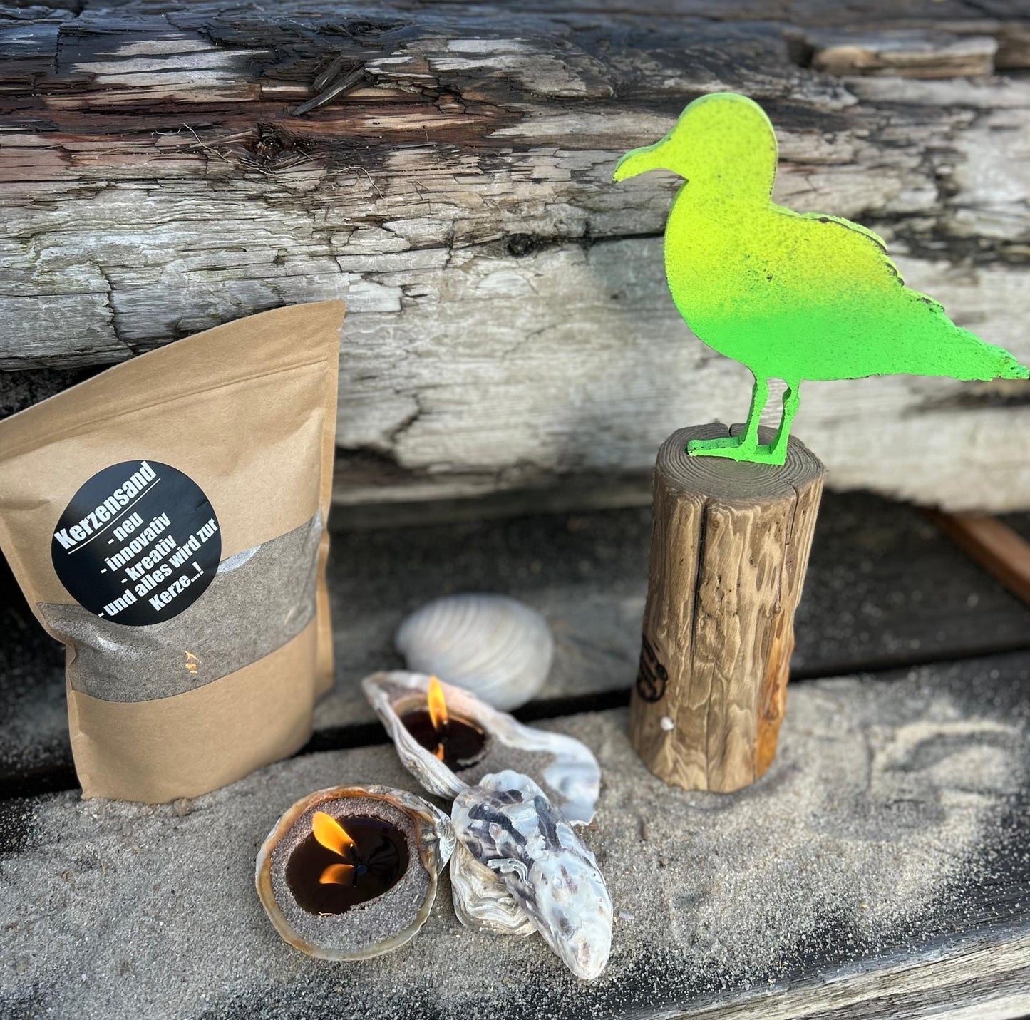 Driftwood Skulptur „Möwe Kalle“ – maritimes Unikat mit Sylter Seele